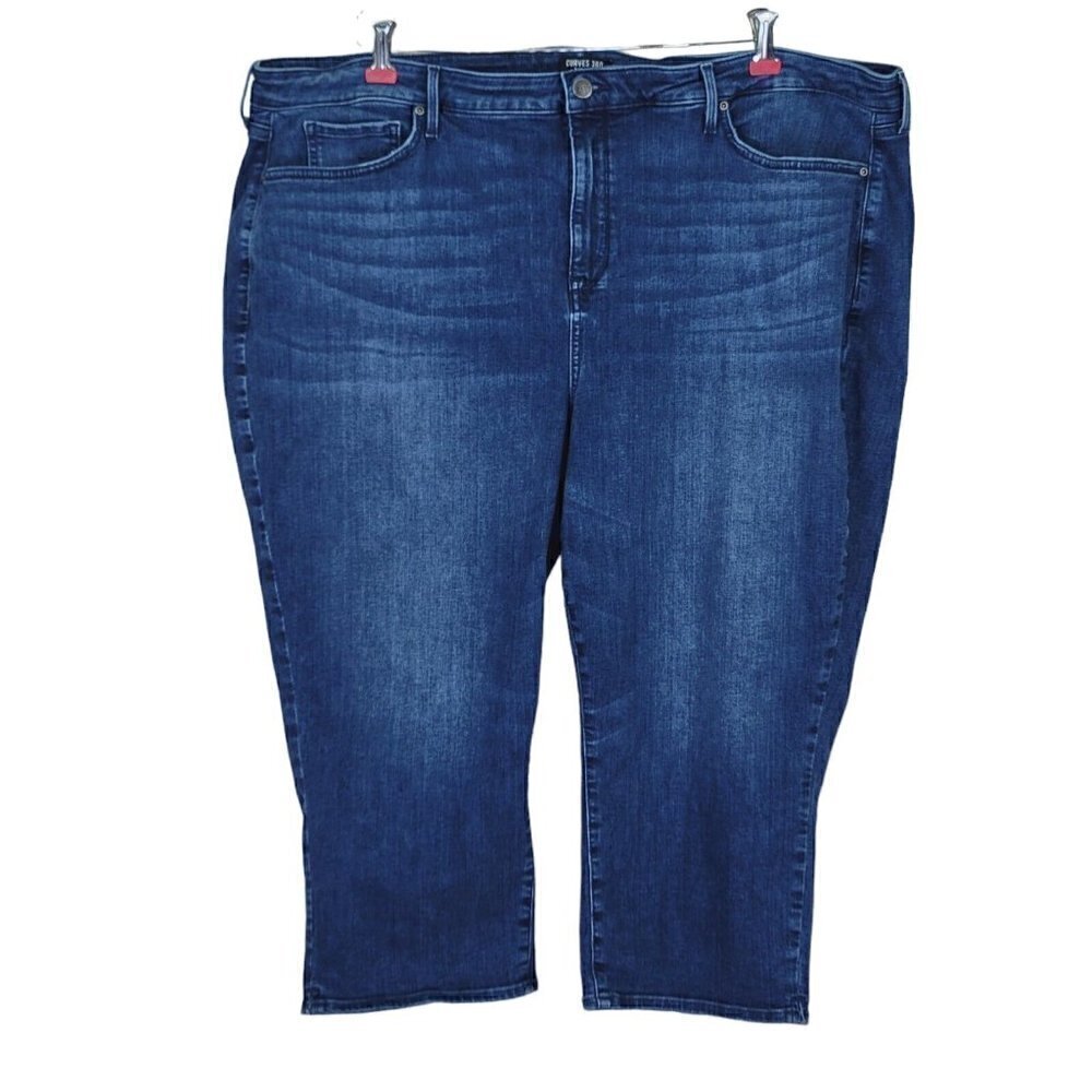 NYDJ Capri Jeans Women Size 24 44X20 Curves 360 High Rise Caliente Wash CMBT2903